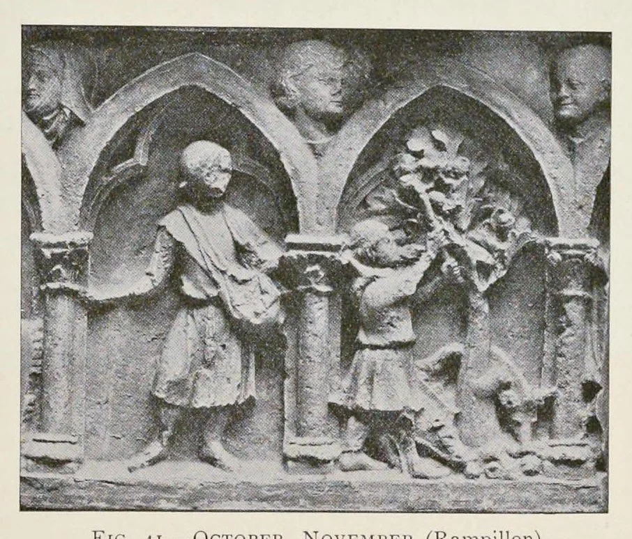An illustration from Religious art in France, XIII century; a study in mediaeval iconography and its sources of inspiration, 1913, leaf 104