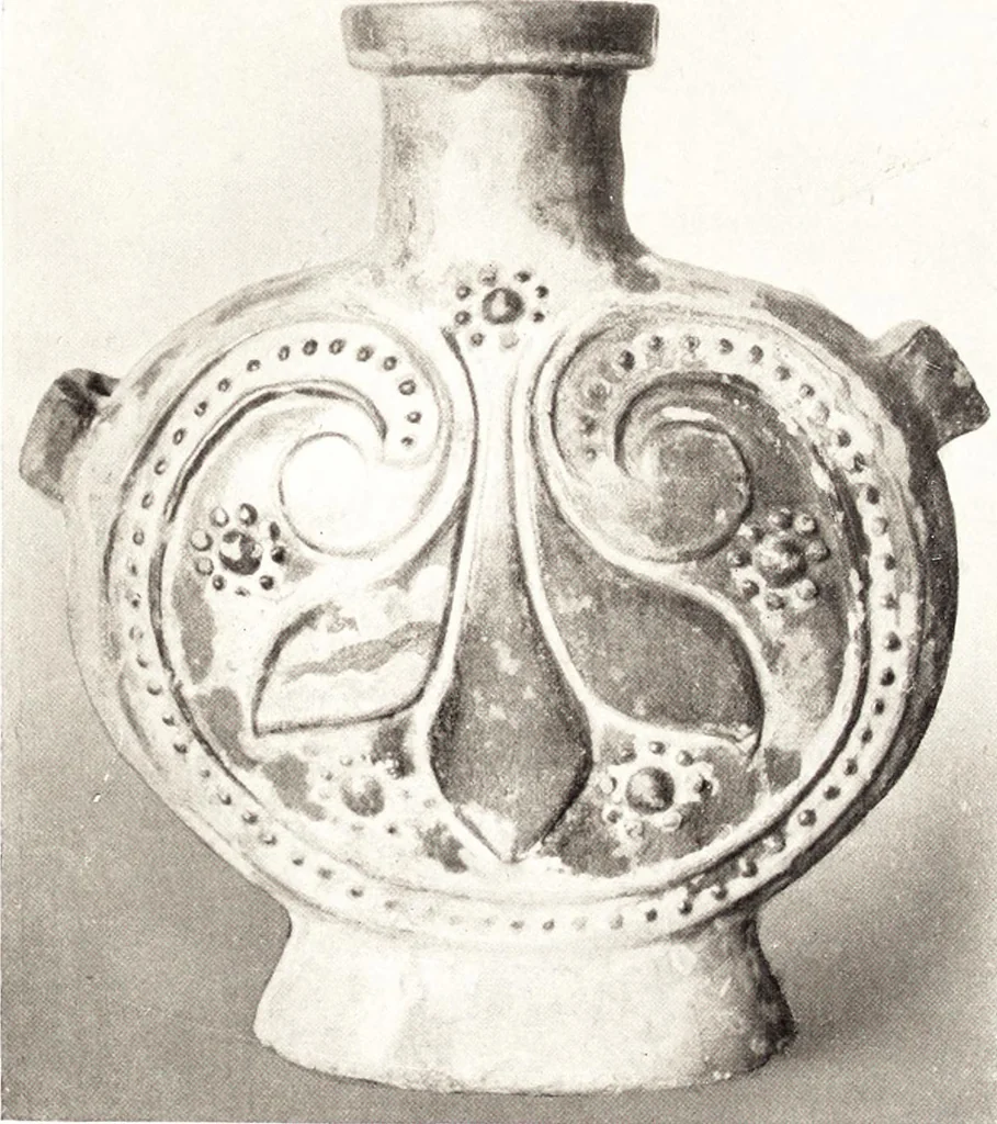 An illustration from Chinese pottery and porcelain: an account of the potter's art in China from primitive times to the present day...forty plates in colour and ninety-six in black and white, 1915, leaf 102