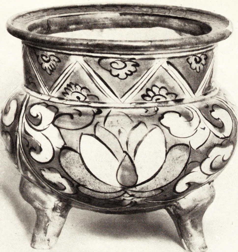An illustration from Chinese pottery and porcelain: an account of the potter's art in China from primitive times to the present day...forty plates in colour and ninety-six in black and white, 1915, leaf 196