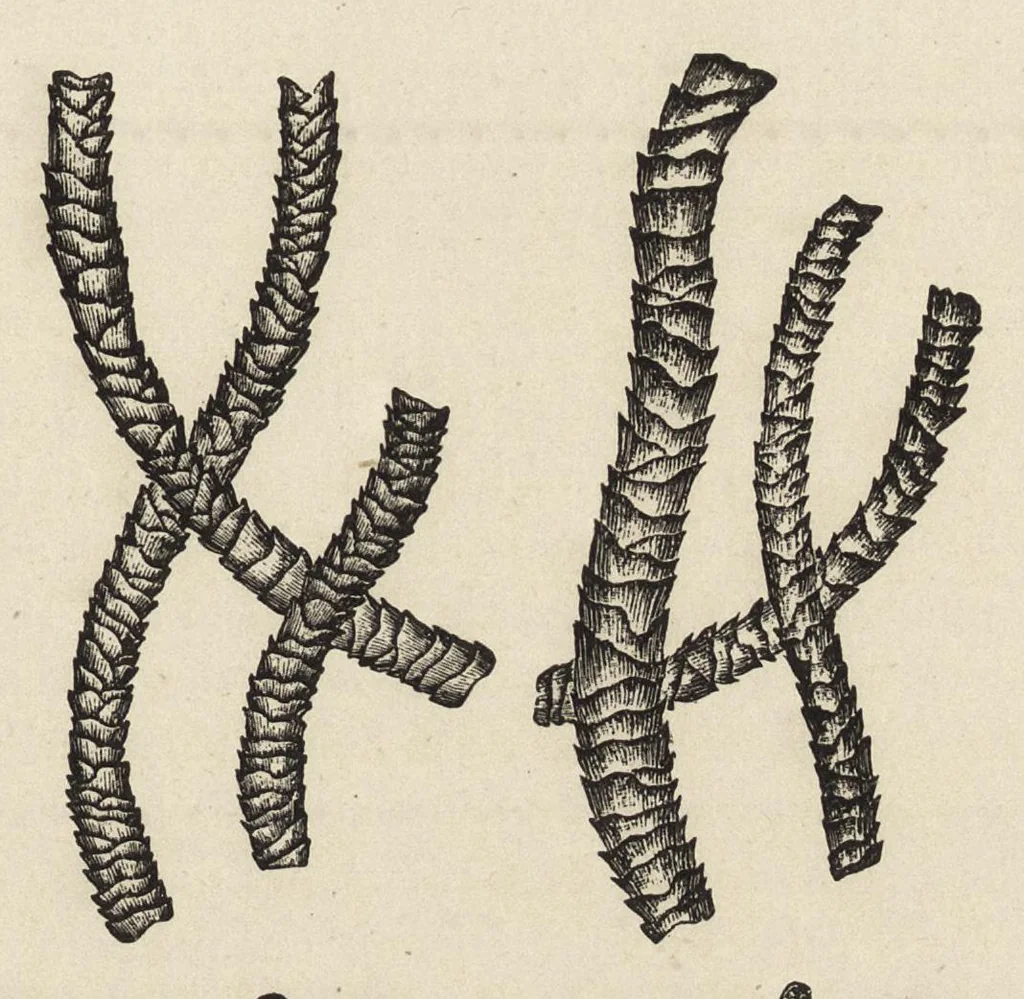 An illustration from The structure of fibres, yarns and fabrics : being a practical treatise for the use of all persons employed in the manufacture of textile fabrics, 1891, leaf 104