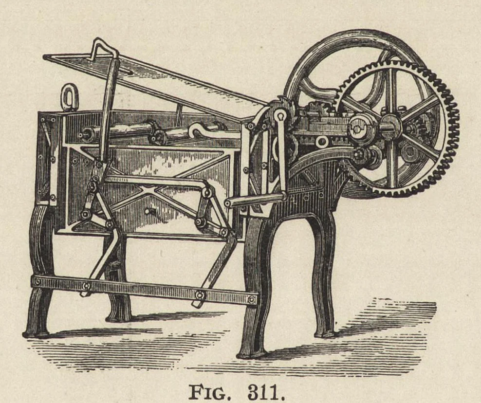 An illustration from The structure of fibres, yarns and fabrics : being a practical treatise for the use of all persons employed in the manufacture of textile fabrics, 1891, leaf 193