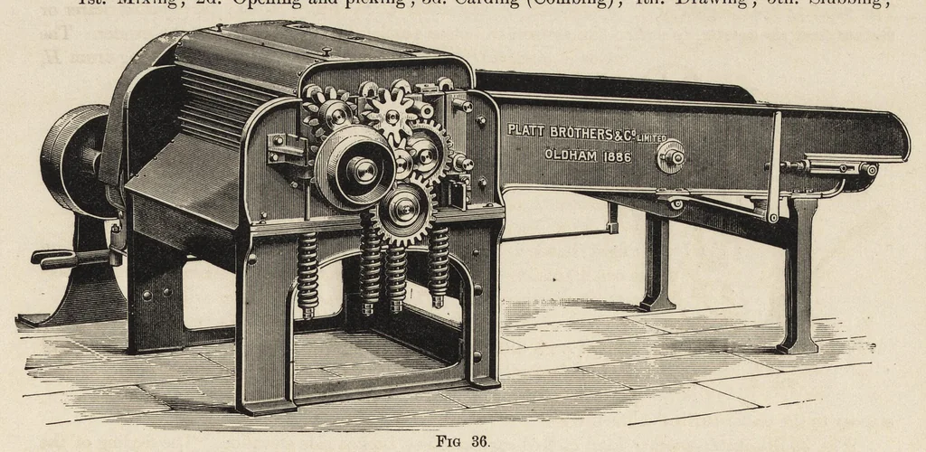 An illustration from The structure of fibres, yarns and fabrics : being a practical treatise for the use of all persons employed in the manufacture of textile fabrics, 1891, leaf 30