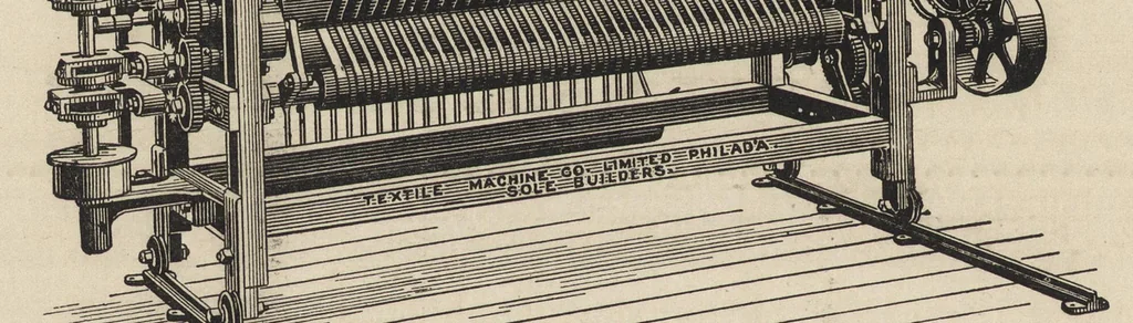 An illustration from The structure of fibres, yarns and fabrics : being a practical treatise for the use of all persons employed in the manufacture of textile fabrics, 1891, leaf 385
