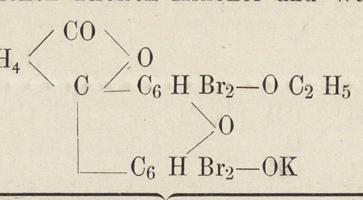 An illustration from Die künstlichen organischen Farbstoffe : unter Zugrundelegung von sechs Vorlesungen, 1887, leaf 143
