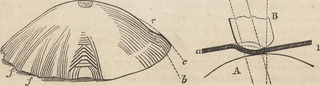 An illustration from The practical metal-worker's assistant : containing the arts of working all metals and alloys, forging of iron and steel, hardening and tempering, melting and mixing, casting and founding, works in sheet metal, the processes dependent on the ductility of the metals, soldering, and the most improved processes, and tools employed by metal-workers, with the application of the art of electro-metallurgy to manufacturing processes : collected from original sources, and from the works of Holtzapffel, Bergeron, Leupold, Plumier, Napier, and others ..., 1851, leaf 211