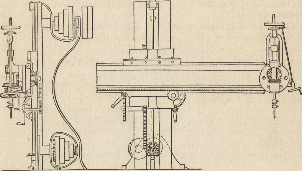 An illustration from The practical metal-worker's assistant : containing the arts of working all metals and alloys, forging of iron and steel, hardening and tempering, melting and mixing, casting and founding, works in sheet metal, the processes dependent on the ductility of the metals, soldering, and the most improved processes, and tools employed by metal-workers, with the application of the art of electro-metallurgy to manufacturing processes : collected from original sources, and from the works of Holtzapffel, Bergeron, Leupold, Plumier, Napier, and others ..., 1851, leaf 294