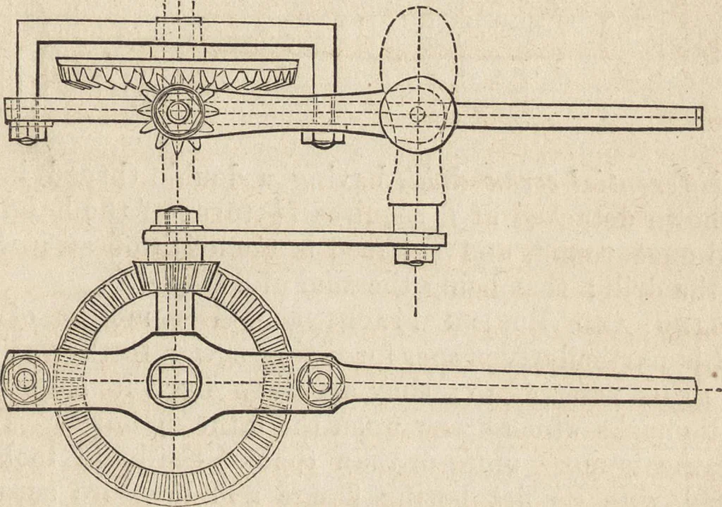 An illustration from The practical metal-worker's assistant : containing the arts of working all metals and alloys, forging of iron and steel, hardening and tempering, melting and mixing, casting and founding, works in sheet metal, the processes dependent on the ductility of the metals, soldering, and the most improved processes, and tools employed by metal-workers, with the application of the art of electro-metallurgy to manufacturing processes : collected from original sources, and from the works of Holtzapffel, Bergeron, Leupold, Plumier, Napier, and others ..., 1851, leaf 308