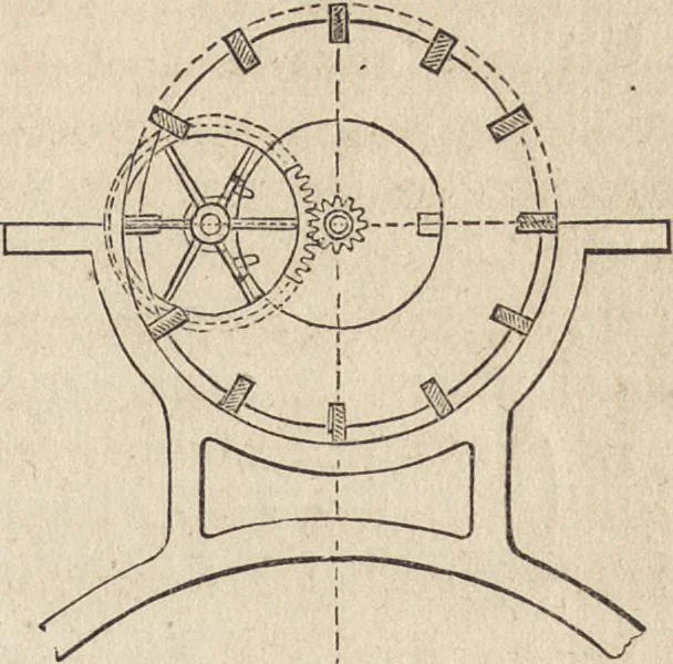 An illustration from The practical metal-worker's assistant : containing the arts of working all metals and alloys, forging of iron and steel, hardening and tempering, melting and mixing, casting and founding, works in sheet metal, the processes dependent on the ductility of the metals, soldering, and the most improved processes, and tools employed by metal-workers, with the application of the art of electro-metallurgy to manufacturing processes : collected from original sources, and from the works of Holtzapffel, Bergeron, Leupold, Plumier, Napier, and others ..., 1851, leaf 316