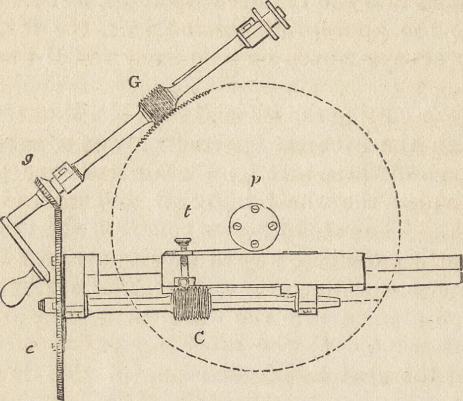 An illustration from The practical metal-worker's assistant : containing the arts of working all metals and alloys, forging of iron and steel, hardening and tempering, melting and mixing, casting and founding, works in sheet metal, the processes dependent on the ductility of the metals, soldering, and the most improved processes, and tools employed by metal-workers, with the application of the art of electro-metallurgy to manufacturing processes : collected from original sources, and from the works of Holtzapffel, Bergeron, Leupold, Plumier, Napier, and others ..., 1851, leaf 365