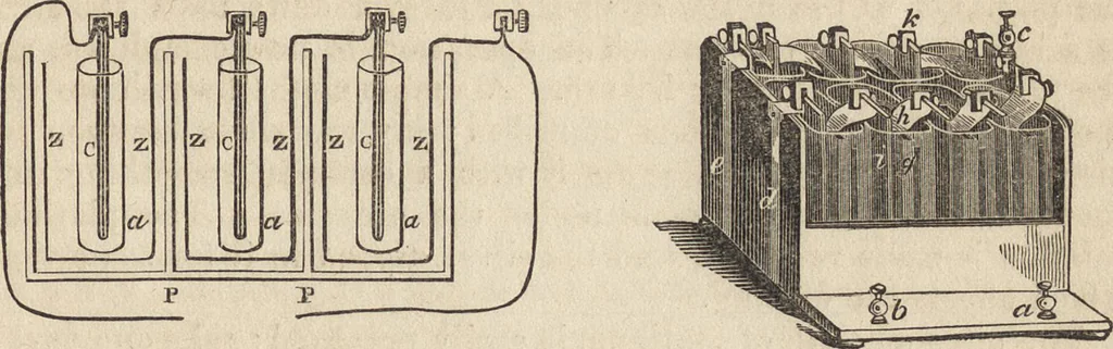 An illustration from The practical metal-worker's assistant : containing the arts of working all metals and alloys, forging of iron and steel, hardening and tempering, melting and mixing, casting and founding, works in sheet metal, the processes dependent on the ductility of the metals, soldering, and the most improved processes, and tools employed by metal-workers, with the application of the art of electro-metallurgy to manufacturing processes : collected from original sources, and from the works of Holtzapffel, Bergeron, Leupold, Plumier, Napier, and others ..., 1851, leaf 404