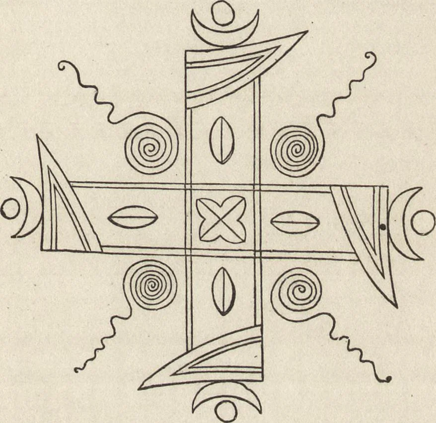 An illustration from Ancient pagan and modern Christian symbolism, 1922, leaf 106