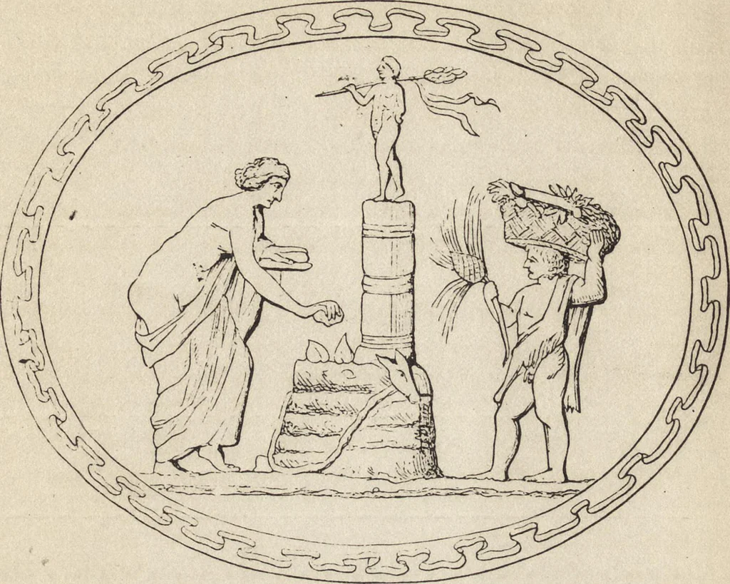 An illustration from Ancient pagan and modern Christian symbolism, 1922, leaf 145