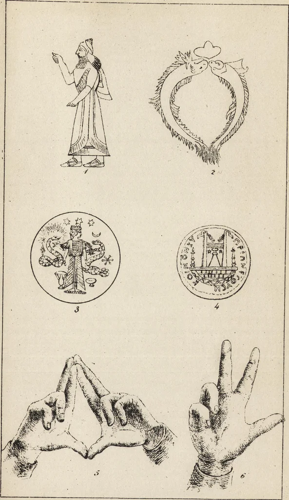 An illustration from Ancient pagan and modern Christian symbolism, 1922, leaf 56