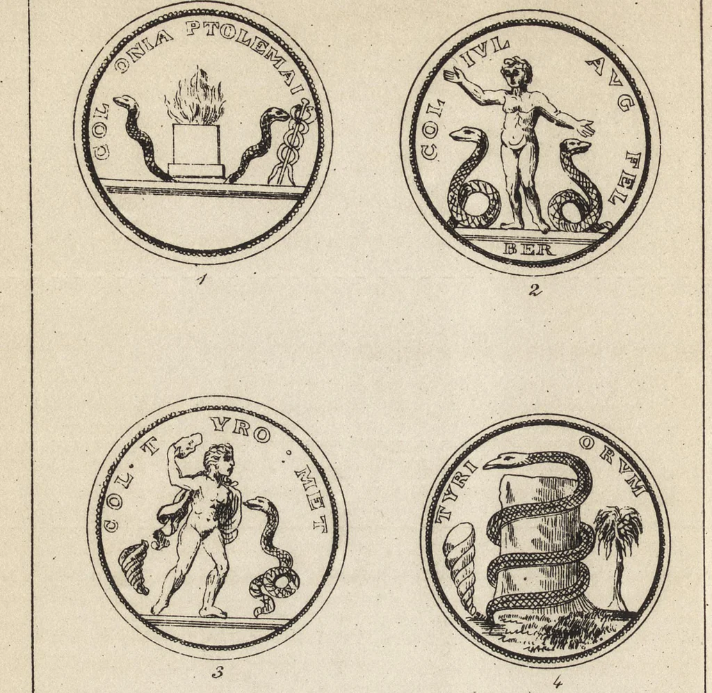 An illustration from Ancient pagan and modern Christian symbolism, 1922, leaf 65