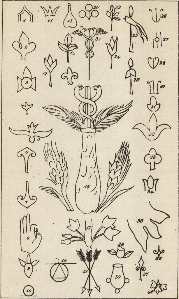 An illustration from Ancient pagan and modern Christian symbolism, 1922, leaf 75