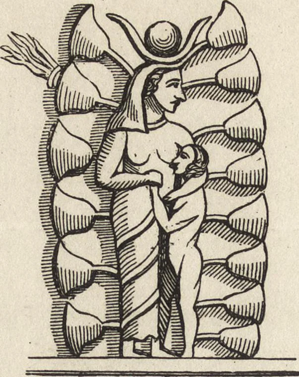 An illustration from Ancient pagan and modern Christian symbolism, 1922, leaf 85