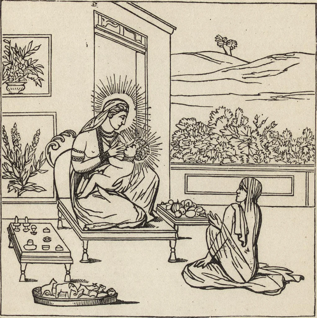 An illustration from Ancient pagan and modern Christian symbolism, 1922, leaf 90