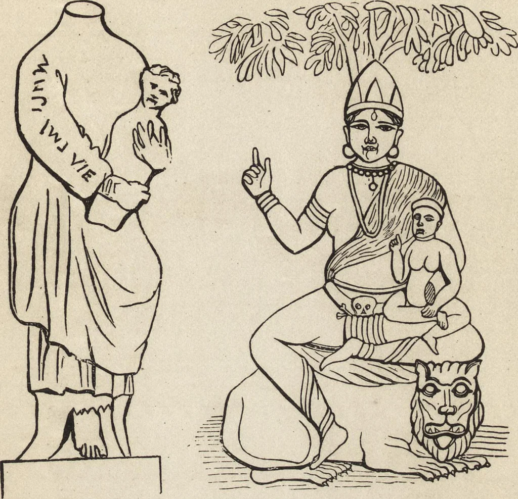 An illustration from Ancient pagan and modern Christian symbolism, 1922, leaf 92