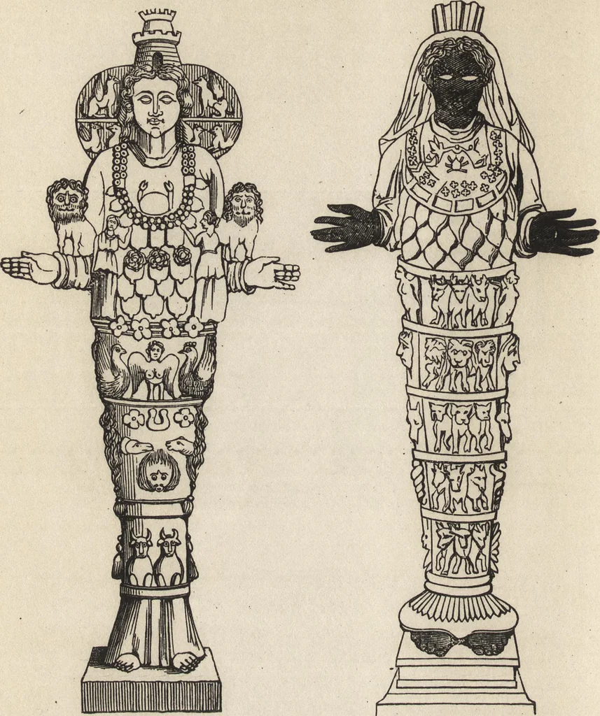 An illustration from Ancient pagan and modern Christian symbolism, 1922, leaf 93