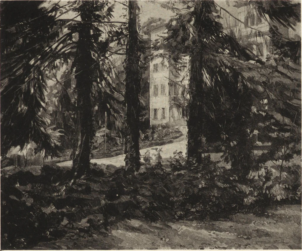 An illustration from Modern paintings by German and Austrian masters, 1916, leaf 108