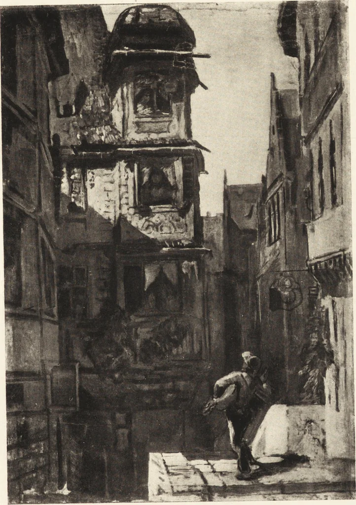 An illustration from Modern paintings by German and Austrian masters, 1916, leaf 144