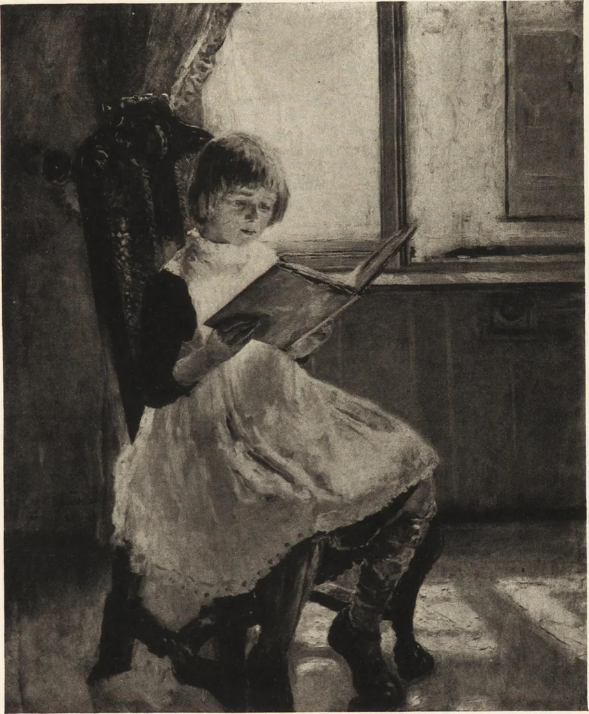 An illustration from Modern paintings by German and Austrian masters, 1916, leaf 150