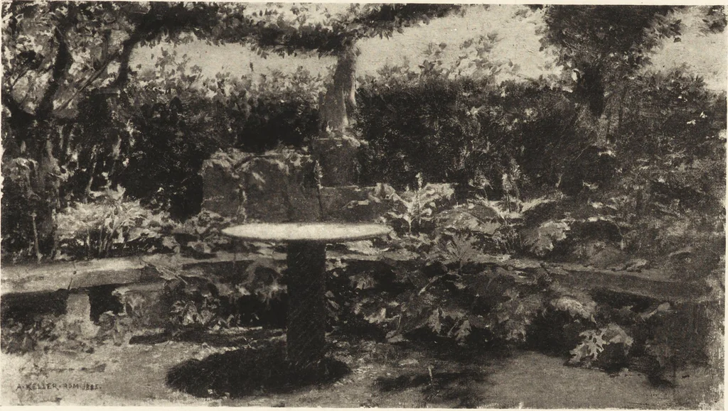An illustration from Modern paintings by German and Austrian masters, 1916, leaf 182