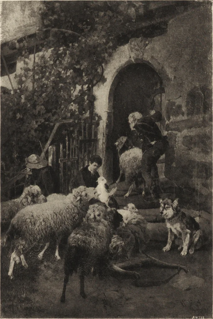 An illustration from Modern paintings by German and Austrian masters, 1916, leaf 200