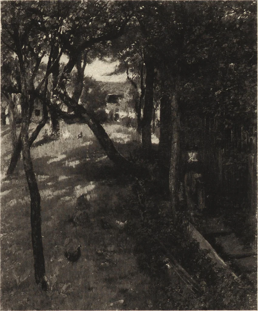 An illustration from Modern paintings by German and Austrian masters, 1916, leaf 50