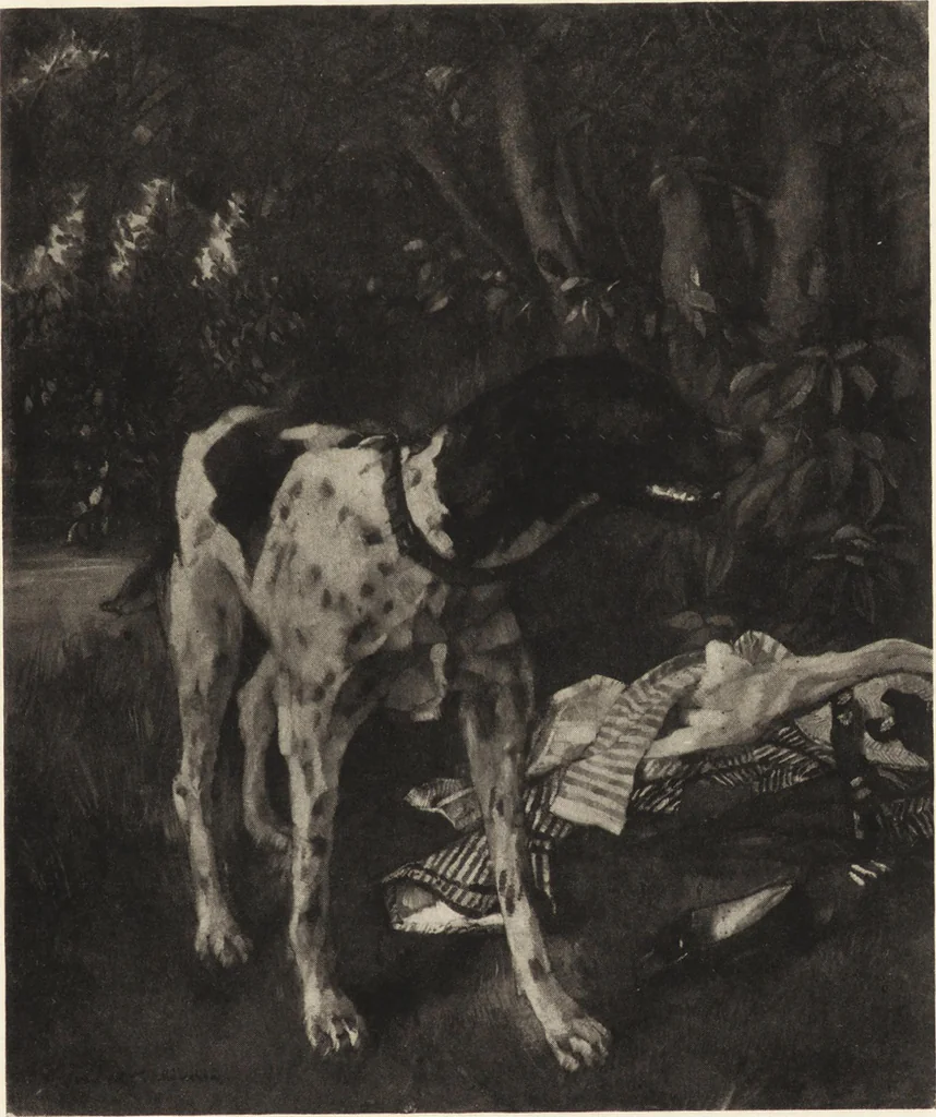 An illustration from Modern paintings by German and Austrian masters, 1916, leaf 96