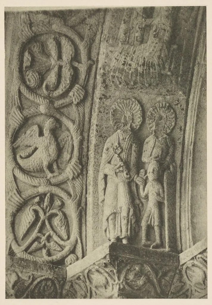An illustration from Romanesque sculpture of the pilgrimage roads, 1923, leaf 124