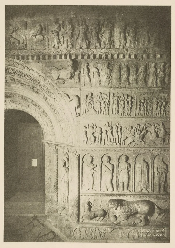 An illustration from Romanesque sculpture of the pilgrimage roads, 1923, leaf 144