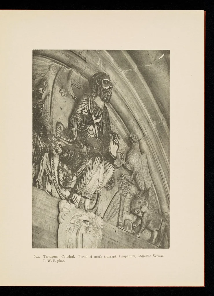 An illustration from Romanesque sculpture of the pilgrimage roads, 1923, leaf 180