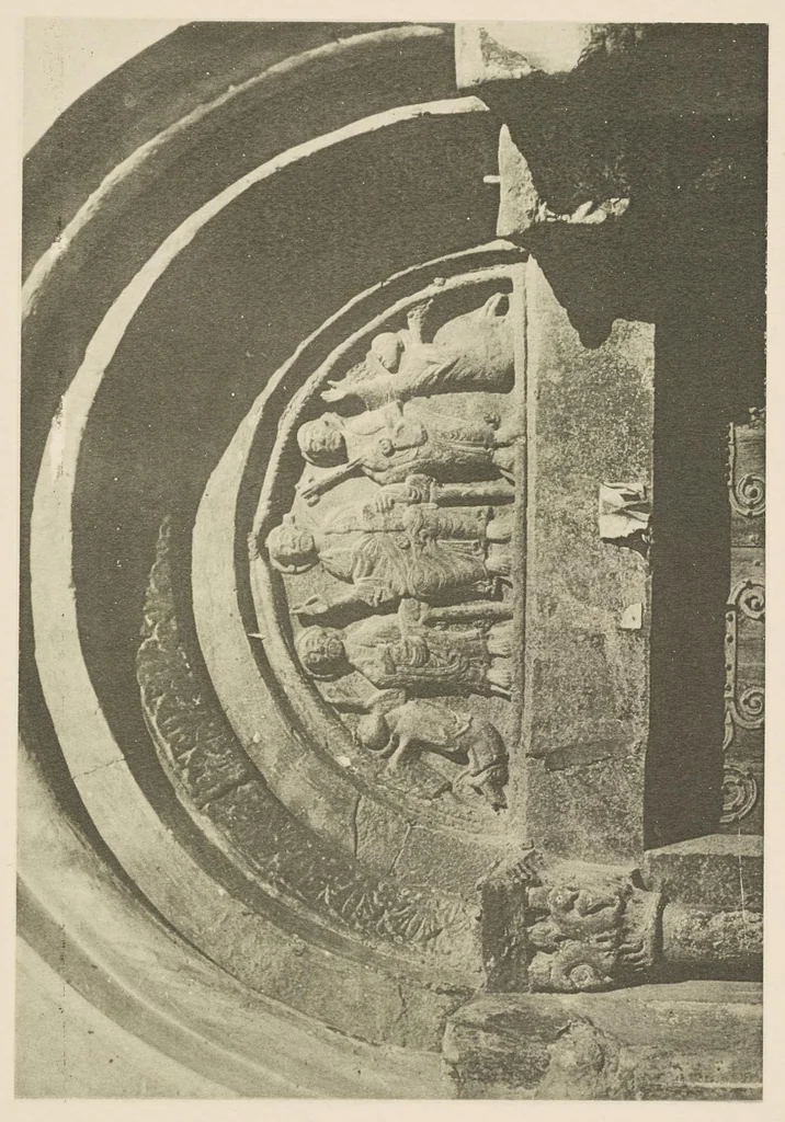 An illustration from Romanesque sculpture of the pilgrimage roads, 1923, leaf 76