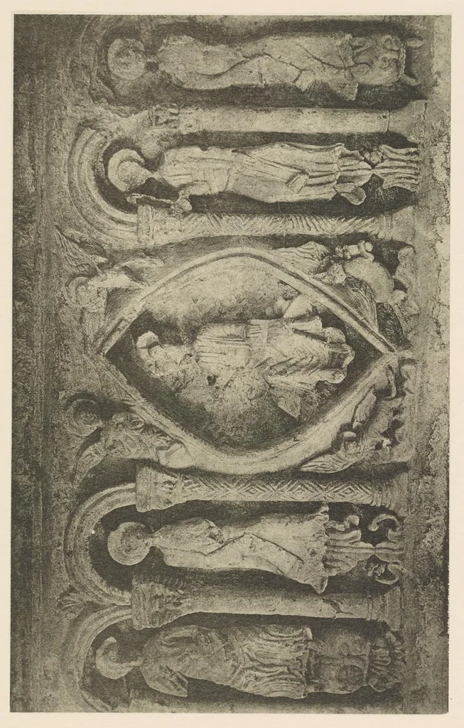 An illustration from Romanesque sculpture of the pilgrimage roads, 1923, leaf 138