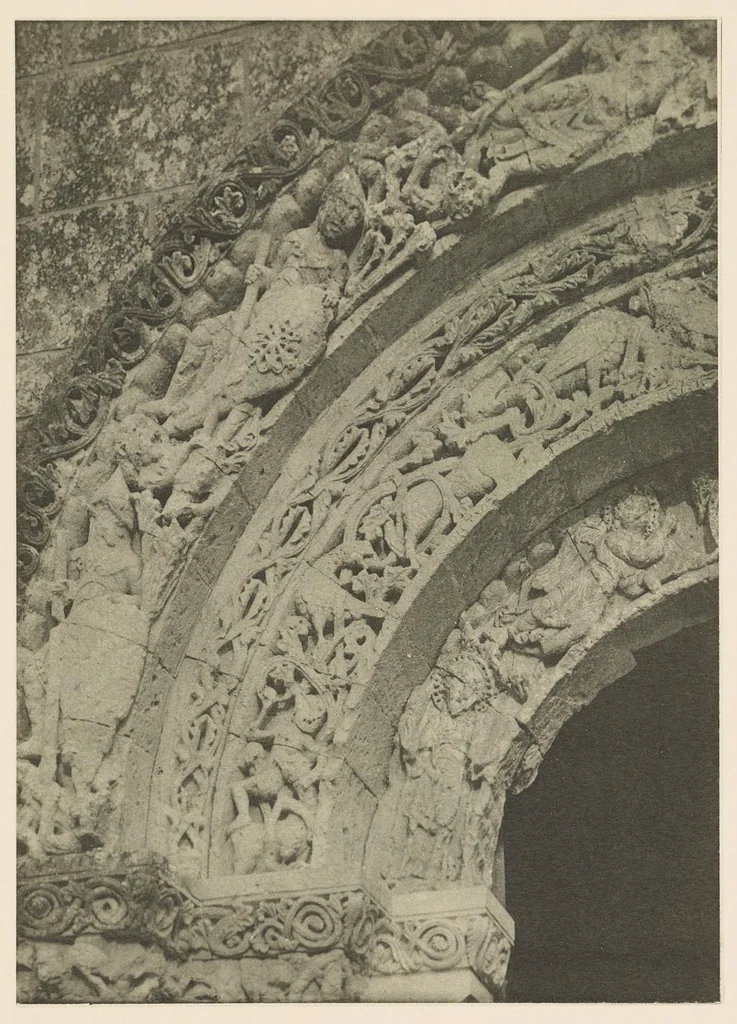 An illustration from Romanesque sculpture of the pilgrimage roads, 1923, leaf 160
