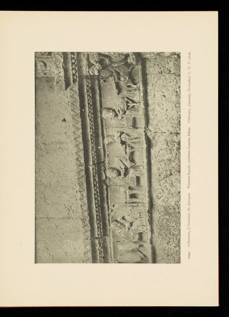 An illustration from Romanesque sculpture of the pilgrimage roads, 1923, leaf 384