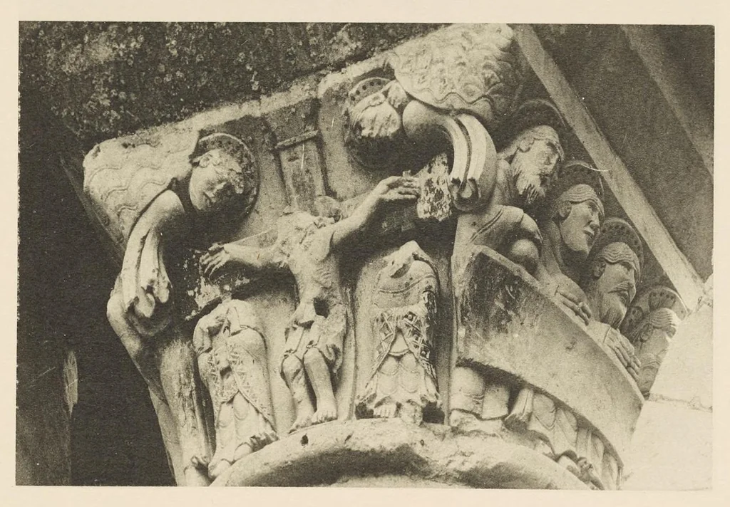 An illustration from Romanesque sculpture of the pilgrimage roads, 1923, leaf 394