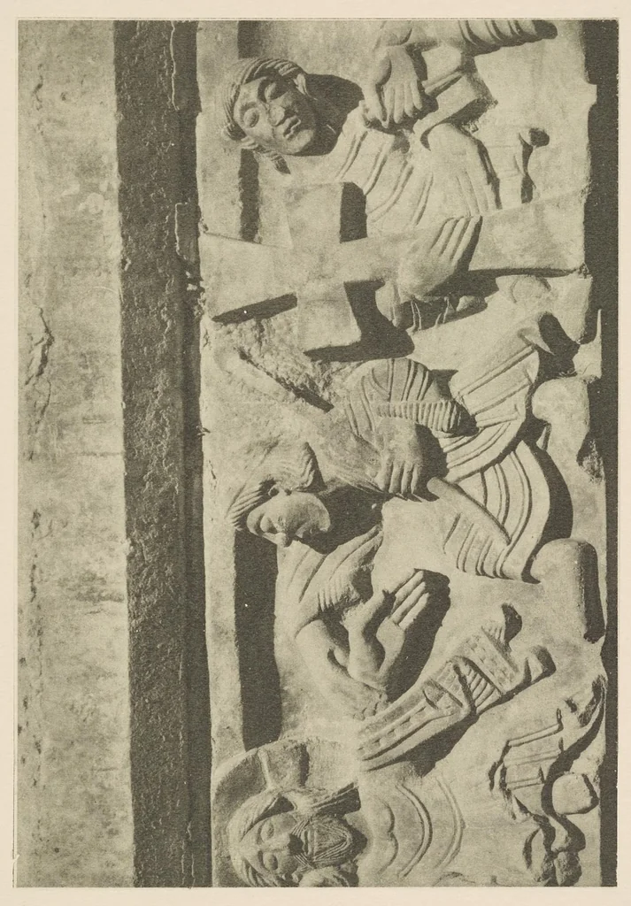 An illustration from Romanesque sculpture of the pilgrimage roads, 1923, leaf 104
