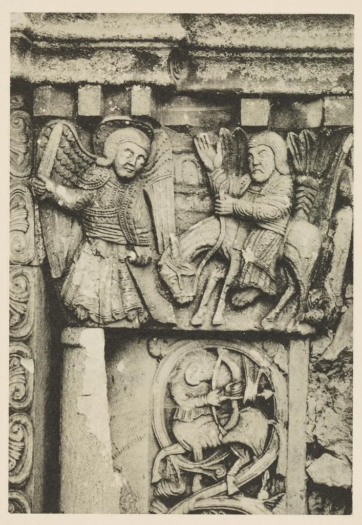 An illustration from Romanesque sculpture of the pilgrimage roads, 1923, leaf 136