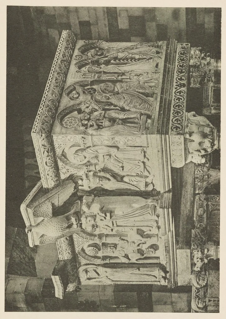 An illustration from Romanesque sculpture of the pilgrimage roads, 1923, leaf 186
