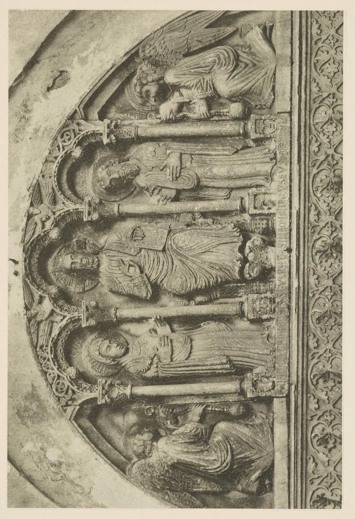 An illustration from Romanesque sculpture of the pilgrimage roads, 1923, leaf 196