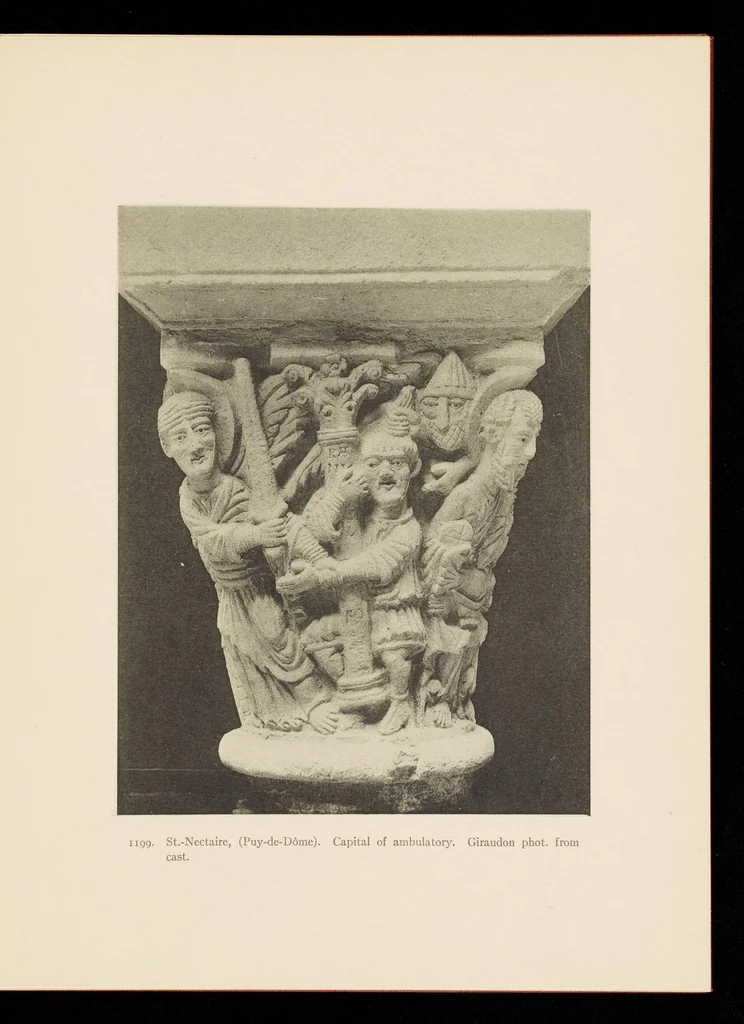 An illustration from Romanesque sculpture of the pilgrimage roads, 1923, leaf 124