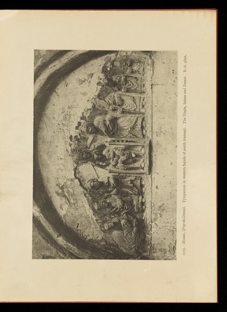An illustration from Romanesque sculpture of the pilgrimage roads, 1923, leaf 166