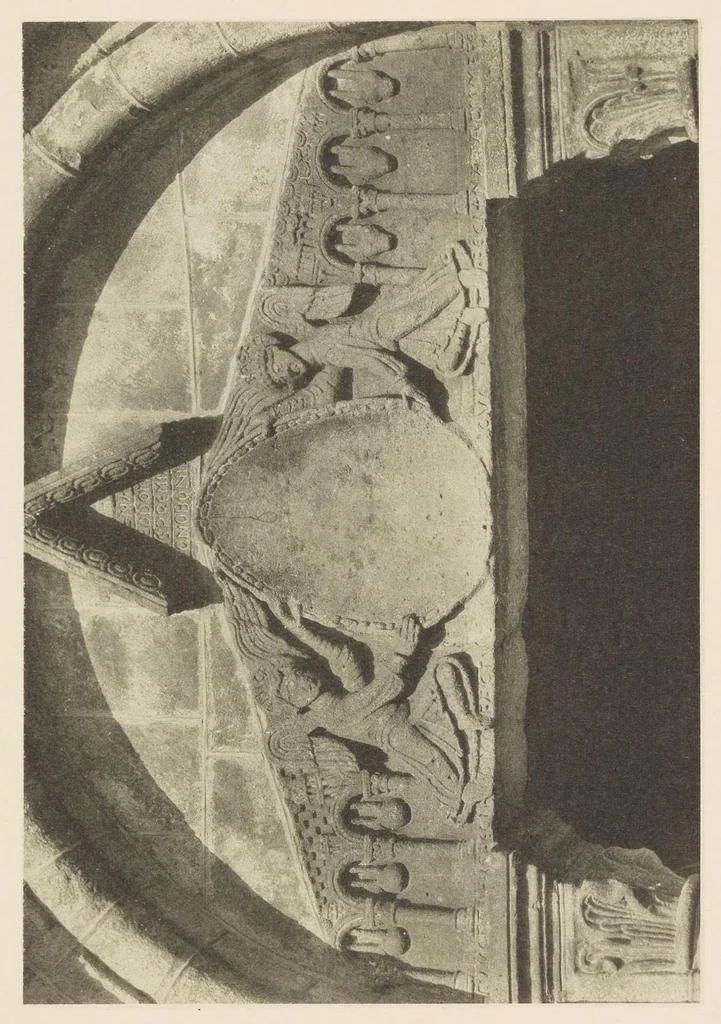 An illustration from Romanesque sculpture of the pilgrimage roads, 1923, leaf 18