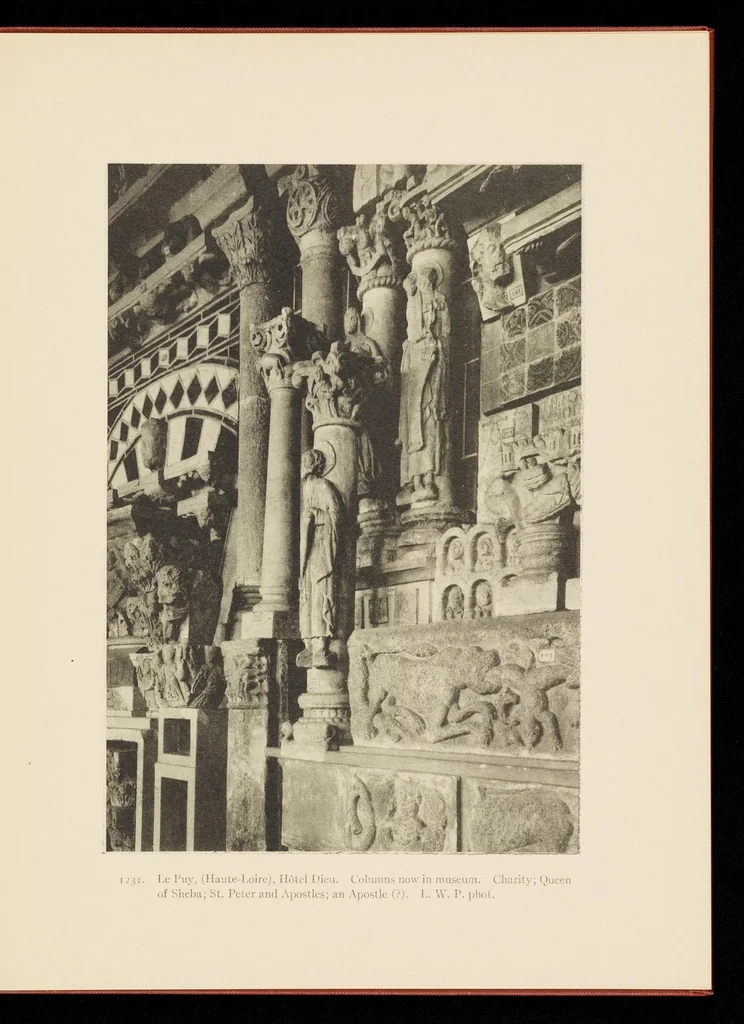 An illustration from Romanesque sculpture of the pilgrimage roads, 1923, leaf 180