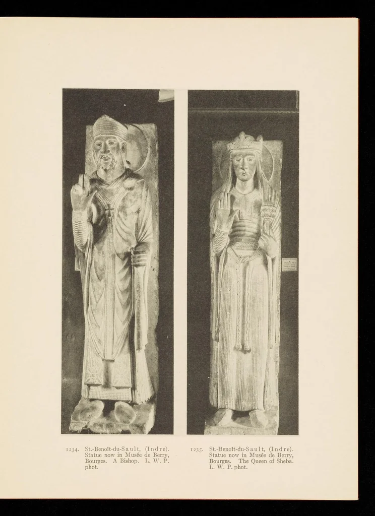 An illustration from Romanesque sculpture of the pilgrimage roads, 1923, leaf 186