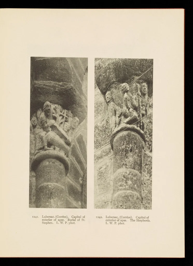 An illustration from Romanesque sculpture of the pilgrimage roads, 1923, leaf 194