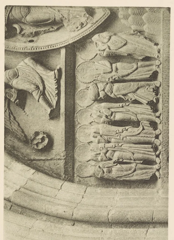 An illustration from Romanesque sculpture of the pilgrimage roads, 1923, leaf 202