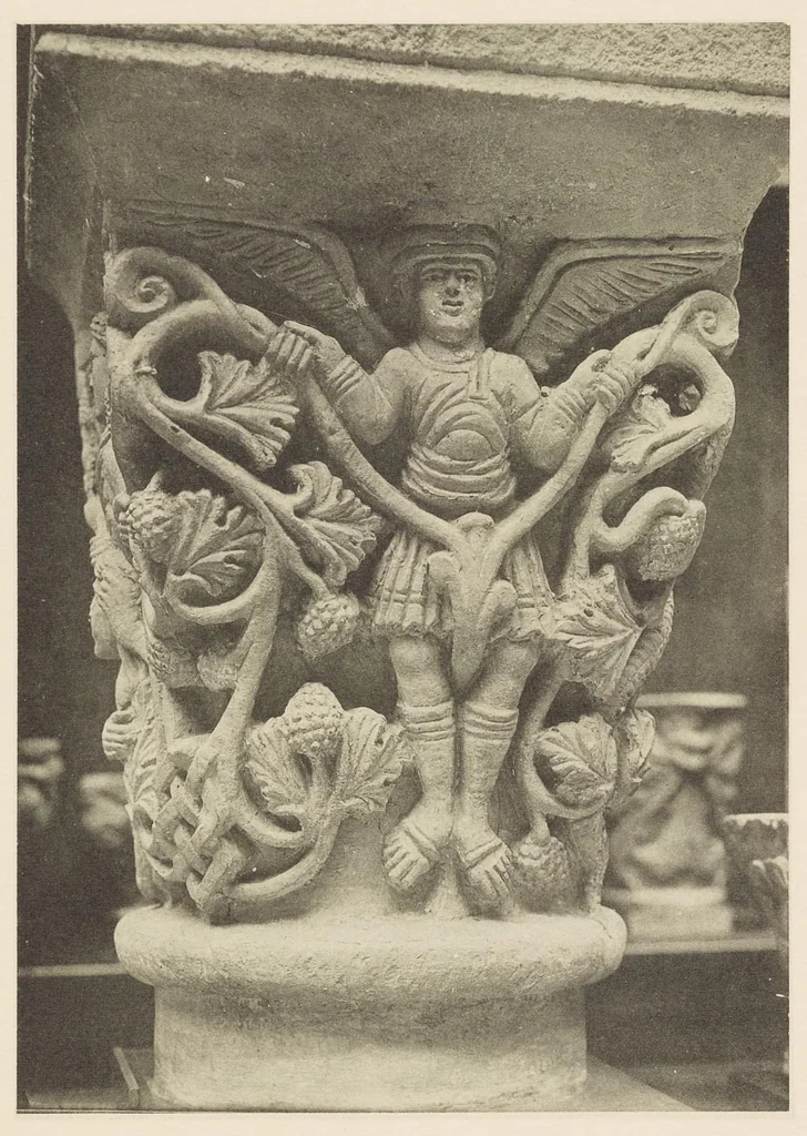 An illustration from Romanesque sculpture of the pilgrimage roads, 1923, leaf 76